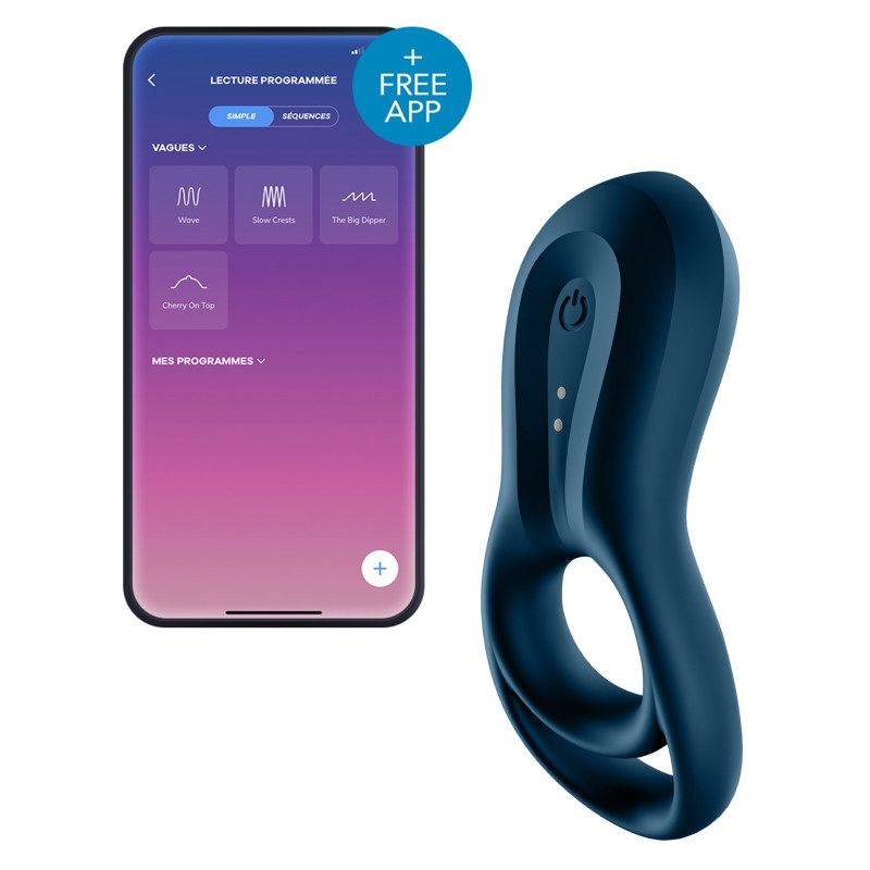 Satisfyer Cockring vibrant Satisfyer Epic Duo Navy